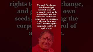 Lets Learn About The Great Life Of Vandana Shiva [upl. by Arondell995]