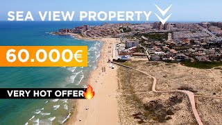 💰 Low price property in Spain 🔥 60000€ 🔥 Apartment with sea views in Torrevieja 🌴 [upl. by Ariel]