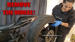 How To Change Chain Guard Suzuzki GSXR 1000 L3 2013 Ride3 [upl. by Anassor]