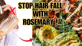 7 Proven Foods and Herbs to STOP Hairfall Rosemarys Secret Power [upl. by Hcib]