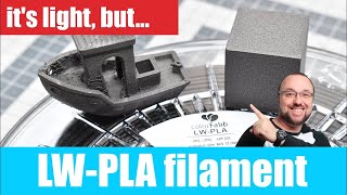 Light Weight PLA filament  The colorFabb LWPLA 3dprinting [upl. by Bud608]