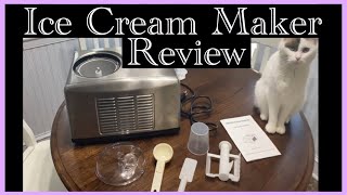 Ice cream maker REVIEW 16qt Lopie with builtin compressor [upl. by Arihsaj]