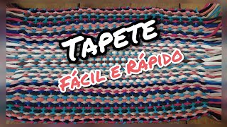 Tapete de restos de fio de malha fácil e rápido  DIY [upl. by Jeth]