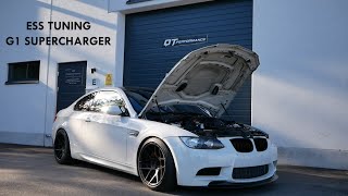 BMW E92 M3 DCT  ESS G1 Supercharger Install  QT Performance [upl. by Namqul]