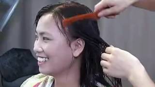 Long hair and perm haircut tutorial for women [upl. by Kciredes]