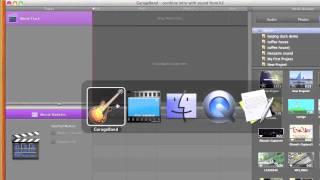 Change and visually sync audio in a video in Garageband 09 [upl. by Phalan]