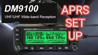 HONGKAIDE DM9100  APRS Analogue SET UP [upl. by Lynett788]