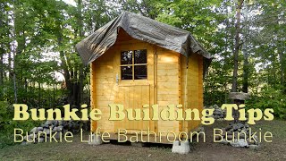 Bunkie Building Tips – Bunkie Life Bathroom Bunkie [upl. by Aseeram982]