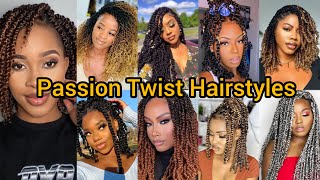 Trendy and Beautiful Twist Hairstyles  Passion Twist Hairstyles for Black Women and Elegant Ladies [upl. by Ennailuj239]