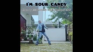 IM SOUR CANDY Line Dance  choreo by ERLIS amp ERIKA INA ladygaga blackpink sourcandy linedance [upl. by Adiana9]