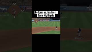 Dodgers vs Mariners Game Highlights dodgers mariners shortsviral mlb [upl. by Bamberger]