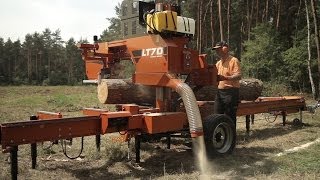 WoodMizer LT70 Mobile Sawmill  Europe [upl. by Brenk48]