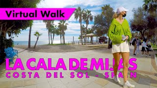 La Cala de Mijas tour  November 2021  La Cala market day immersive virtual walking tour [upl. by Lletnom202]