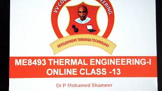 ME8493 Thermal Engineering 1UNIT 4 Performance calculation problem 2 [upl. by Anyahc]