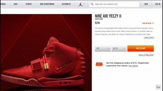 Kanye West Nike Yeezy 2 Red October 2024 Retro SNKRS Shock Drop m HURRY Sneakers [upl. by Aenotna]