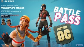 BATTLE PASS👉 FORTNITE OG 😲 [upl. by Enelyaj]