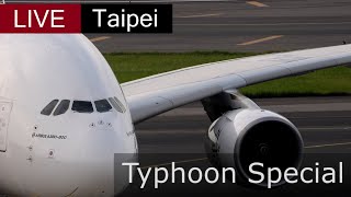 🔴 Typhoon Special Taipei Taoyuan Airport live stream [upl. by Ahsilla243]