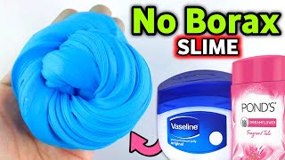 NO BORAX❌ VASELINE SLIME😱 How to make Slime with Vaseline Ponds Powder amp Fevicol without Borax [upl. by Jarv294]