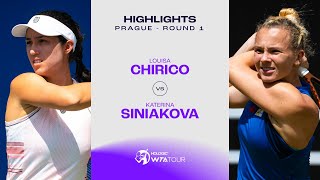 Louisa Chirico vs Katerina Siniakova  2024 Prague Round 1  WTA Match Highlights [upl. by Buskirk]