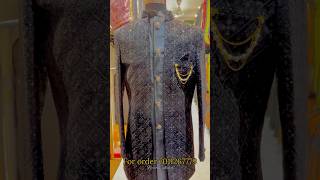 Black indo western for men🔥 THE DESIGNER inChandniChowk fashion shortvideo viralvideo trending [upl. by Eivod]