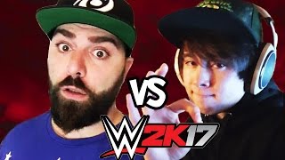 Leafy vs Keemstar  WWE 2K17 Youtuber Tournament Round 1 [upl. by Hobey410]