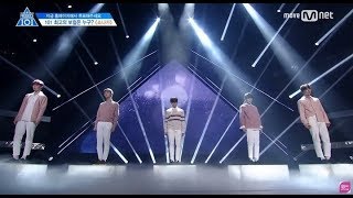 Produce 101 Yoon YiSung lấy nước mắt nhà sản xuất bằng sân khấu Down pour [upl. by Akkimat795]