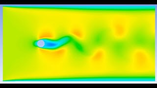 ANSYS CFD Tutorial Fluid Flow over a Circular Cylinder  von Karman Effect [upl. by Hakaber]