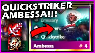 I Tried to play Quickstriker Reroll but I ended up Highrolling into Ambessa  TFT SET 13 PBE [upl. by Monda]