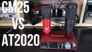 CM25 VS AT2020 rap vocal  Focusrite Scarlett 2i2 [upl. by Handler]