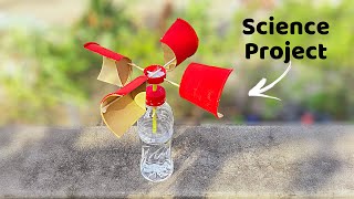 Easy Science Project  DIY Simple Anemometer  School Project [upl. by Benedic]