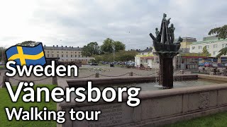 Sweden walking tour of Vänersborg 4K 60fps [upl. by Donnenfeld]