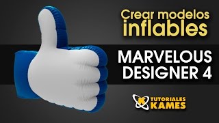 Tutorial Marvelous Designer creando modelos inflables 3D [upl. by Alleahcim]