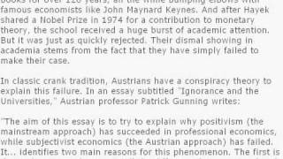 Critique of Austrian Economics Introduction [upl. by Acinorej205]