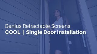 How To Install The COOL Single Retractable Screen [upl. by Fayette]