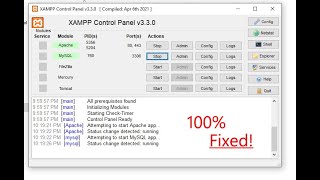 Xampp Mysql Error Fix 100 Worked [upl. by Anazus]