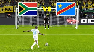 South Africa vs DR Congo  Penalty Shootout  Africa Cup of Nations 2023  PES Gameplay PC [upl. by Lesya621]