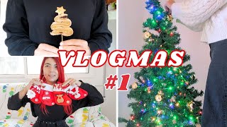 VLOGMAS 1🎄Haul Decoramos el Árbol y Preparamos Dulces Navideños⛄ [upl. by Florenza648]