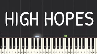 Panic At The Disco  High Hopes Piano Tutorial  Medium [upl. by Jeromy813]