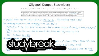 Oligopol Duopol Stackelberg  MikroÃ¶konomie [upl. by Hemetaf]