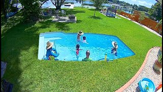 Fiberglass Pool Install 2min Timelapse [upl. by Mathilda]