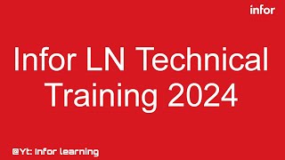 Infor LN Technical Training  Infor LN Administration  Infor LN ERP  Course Overview  ERP [upl. by Torrence]