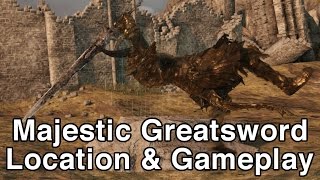 Majestic Greatsword Location and PvP Gameplay  Dark Souls 2  WikiGameGuides [upl. by Aihsenyt529]