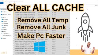 How to Clear ALL CACHE amp JUNK From Windows 10 amp Windows 11 Easy Way [upl. by Aldrich677]