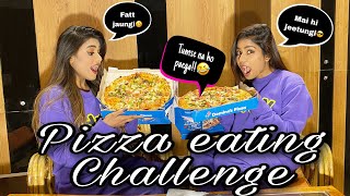 Large Pizza Eating Challenge 🍕🍕  Rugima 😍😍🤤 [upl. by Ytissac]