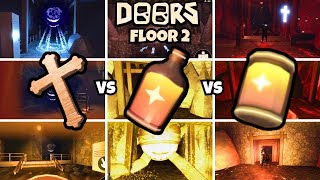 All Crucifix Vs All Curious potion Vs All Barrel Uses In Floor 2Doors floor 2 UpdateThe Mines [upl. by Jillian181]