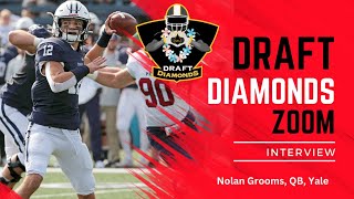 Nolan Grooms QB Yale  2024 NFL Draft Prospect Zoom Interview [upl. by Htenywg]