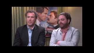 Will Ferrell and Zach Galifianakis Interview for THE CAMPAIGN [upl. by Sixele]