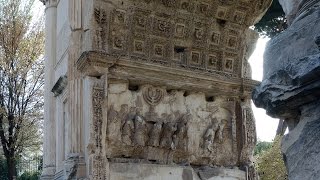 Relief from the Arch of Titus showing The Spoils of Jerusalem being brought into Rome [upl. by Annawad558]