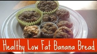 LOW FAT BANANA BREAD  CUPCATS [upl. by Arahsak]