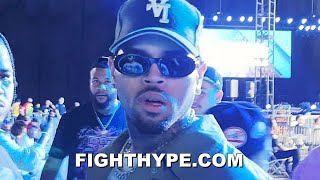 CHRIS BROWN ARRIVES TO AUSTIN MCBROOM VS ANESONGIB SHOWS UP EARLY TO CATCH ALL THE FIGHTS [upl. by Gariepy]